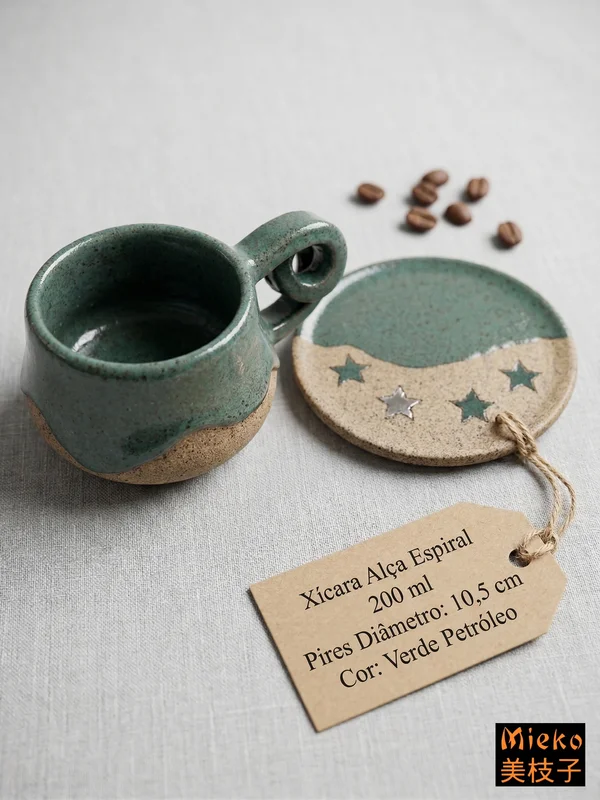 R$ 100 (PIX) R$ 110 (CARTÃO) Conjunto XíCara Espiral